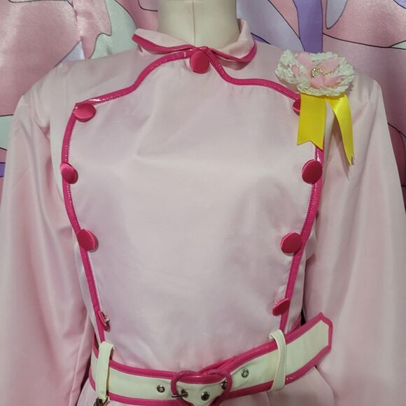 Idolmaster Cosplay Size Womens Large Anime Manga Halloween School Uniform Pink - Picture 16 of 16
